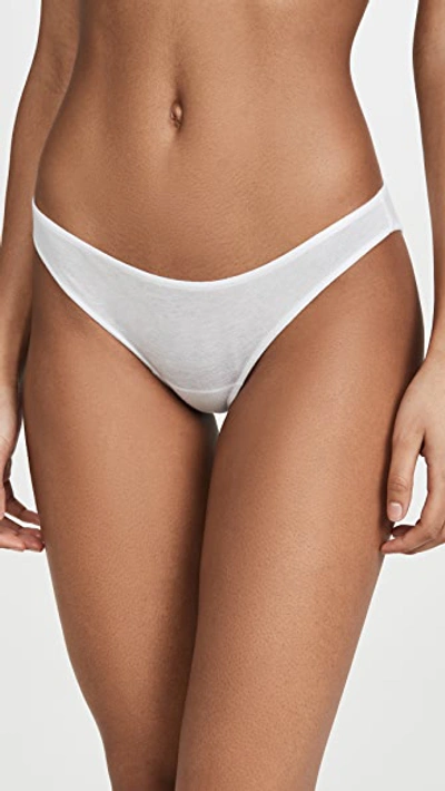 Skin Organic Pima Cotton Bikini Briefs In White