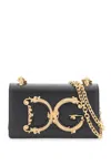 Dolce & Gabbana Barocco Dg Girl Mini Bag In Black