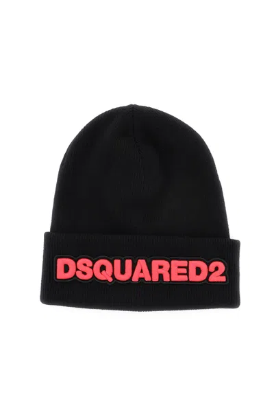 Dsquared2 Knit Hat In Black