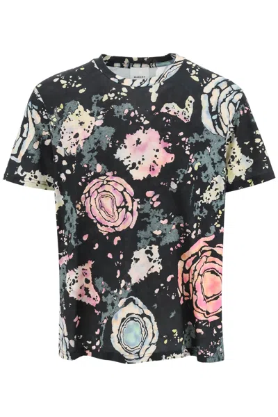 Isabel Marant Abstract-print T-shirt In Black
