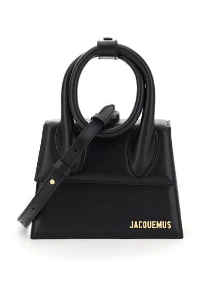 Jacquemus Le Chiquito Noeud Mini Bag In Black