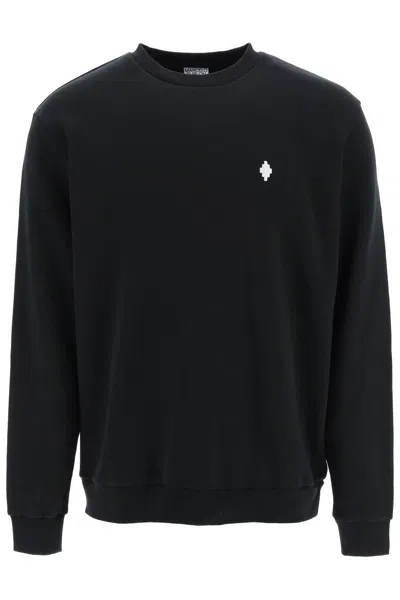 Marcelo Burlon County Of Milan Embroidered Logo Sweatshirt In Black