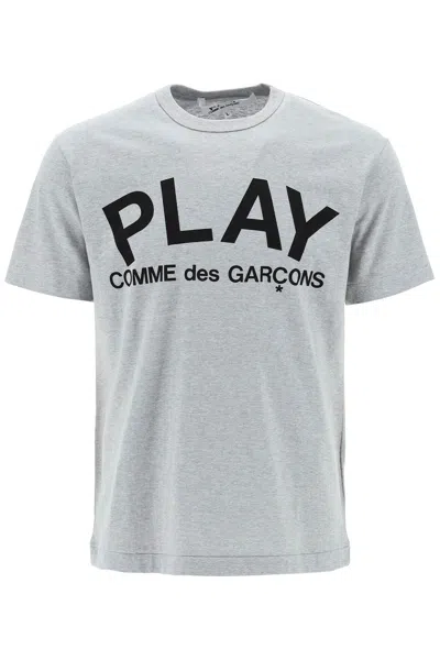 Comme Des Garçons Play Comme Des Garcons Play T-shirt With Play Print In Grey