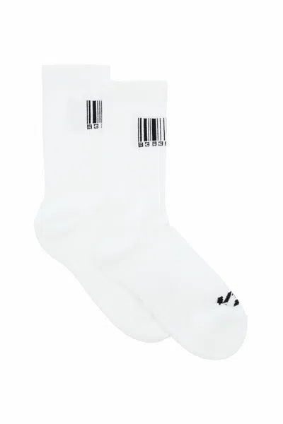 Vtmnts Barcode Socks In White