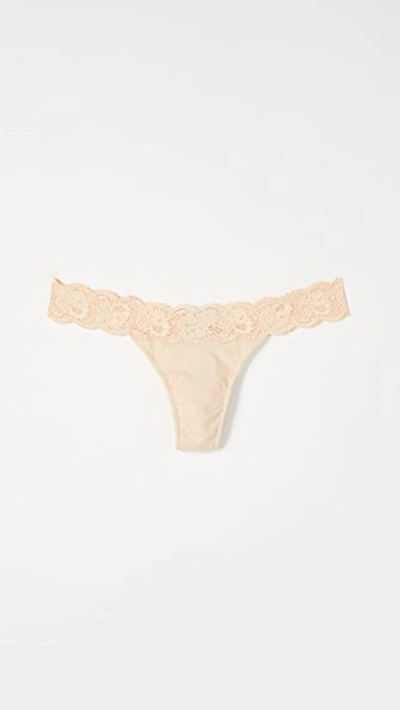 Cosabella Never Say Never Skimpie G-string In Blush