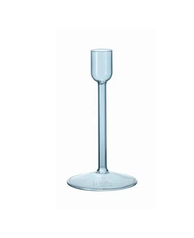 Villeroy & Boch Bubble Glass Small Candleholder In Ice Blue
