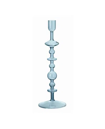Villeroy & Boch Villeory & Boch Bubble Glass Large Candleholder In Ice Blue