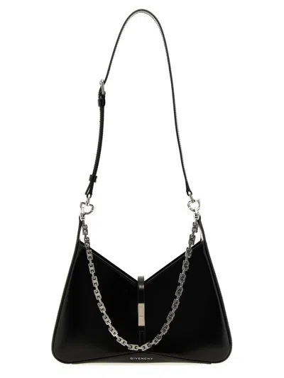 Givenchy 'cut Out Zipped' Small Shoulder Bag In Black