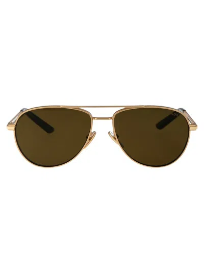 Prada Sunglasses In 1bk01t Matte Gold
