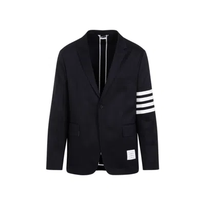 Thom Browne 4-bar Sports Jacket Clothing In Blue