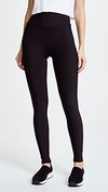 PLUSH HIGH WAIST MATTE FLEECE LEGGINGS BLACK,PLUSH40171