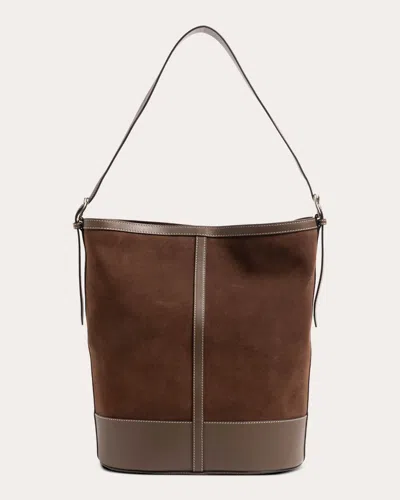 Hunting Season Women's The Suede & Leather Hobo In Brown