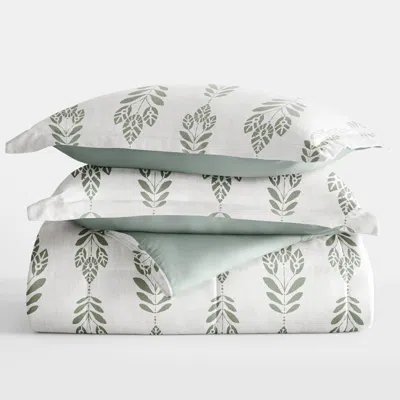 Ienjoy Home Comforter Set Patterned Reversible Microfiber All Season Down-alternative Ultra Soft Bedding In White