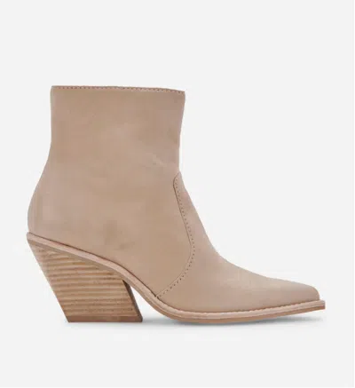 Dolce Vita Bili Ankle Boot In Taupe Suede In Multi