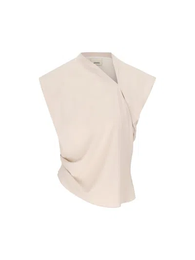 Isabel Marant Sleeveless Top In Chalk