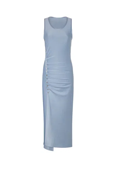 Rabanne Dress In Faded Blu
