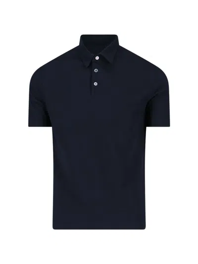 Zanone Basic Polo Shirt In Blu
