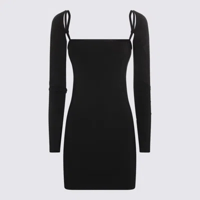 Alexander Wang T Black Stretch Nylon Mini Dress