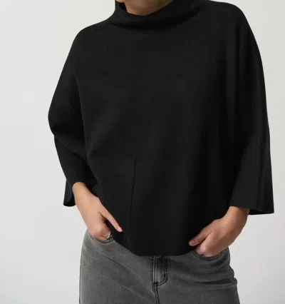 Joseph Ribkoff One Pocket Dolman Sweater In Black