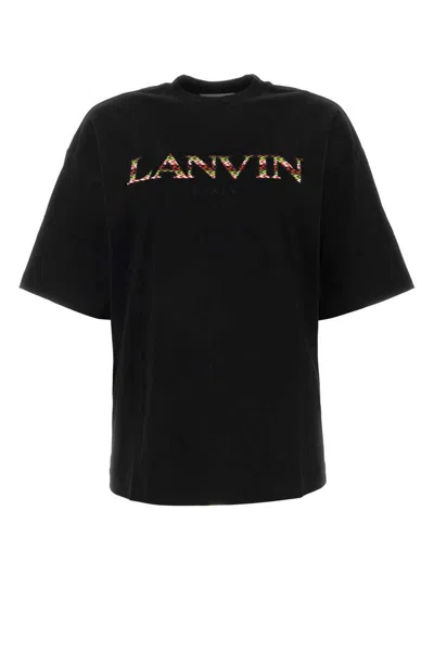 Lanvin Black Cotton T-shirt