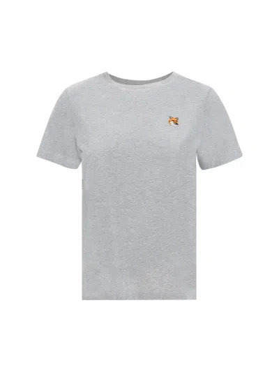 Maison Kitsuné T-shirt In Light Grey Melange