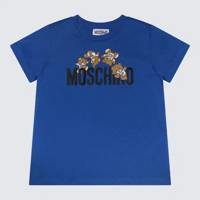 Moschino Kids' Blue Multicolour Cotton T-shirt