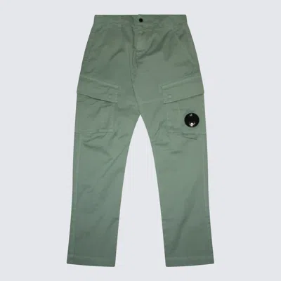 C.p. Company Kids' Green Cotton Pants In Verde