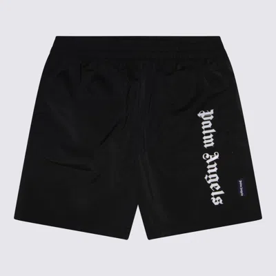Palm Angels Teen Boys Black Swim Shorts