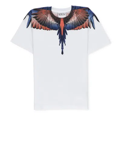 Marcelo Burlon County Of Milan Kids' T-shirt With Print In White Co