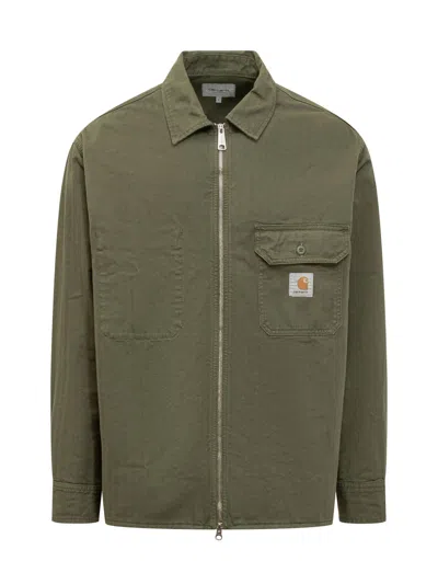 Carhartt Shirt Jacket With Logo In Dundee