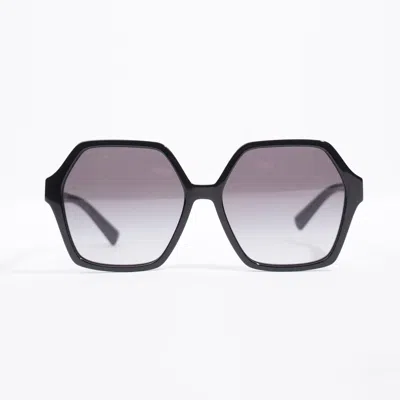 Valentino Hexagon Shape Sunglasses Acetate 58mm 16mm In Black