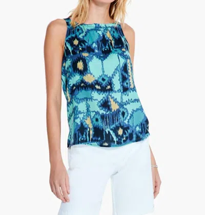Nic + Zoe Summer Solstice Tank In Blue Multi