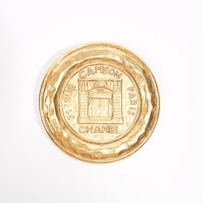 Pre-owned Chanel Womens 31 Rue Cambon Brooch Gold Os