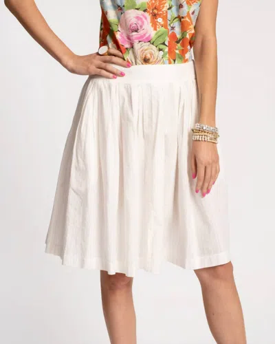 Frances Valentine Claire Skirt In White