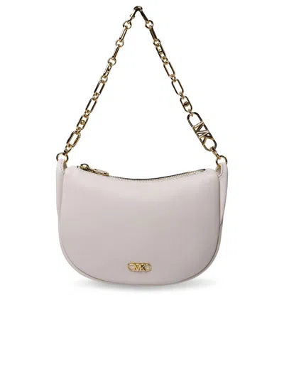 Michael Kors Cream Leather 'kendall' Bag In Gray