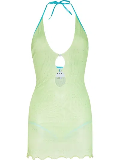 Poster Girl Gretchen Cut-out Minidress In Green