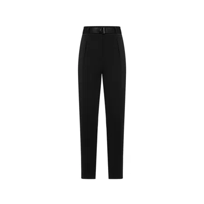 Max Mara Ariel High Waisted Trousers In Black