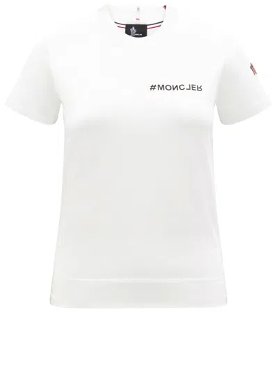 Moncler Logo Cotton T-shirt In White