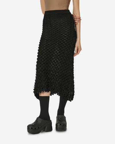 Chet Lo Gradient Spikes Midi Skirt In Black