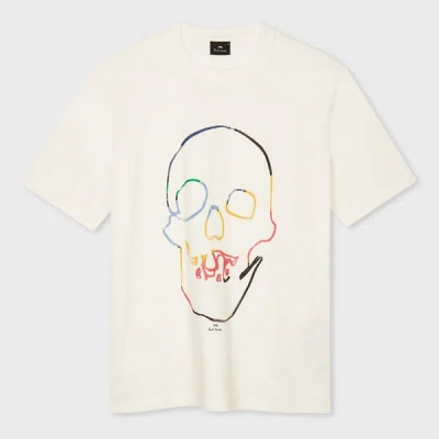 Ps By Paul Smith Skull-print Cotton T-shirt In White