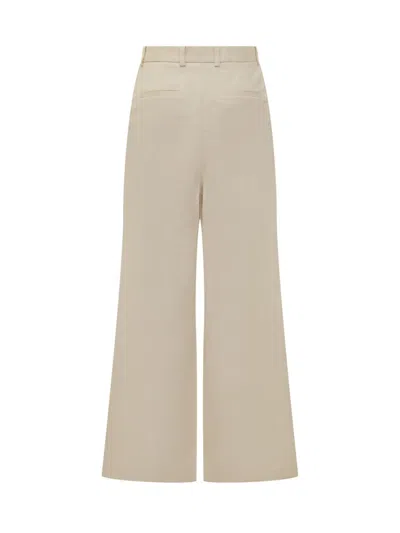 Loulou Studio Pants In Frost Ivory