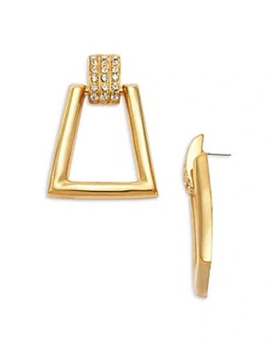 Kenneth Jay Lane Women's 22k-gold-plated & Glass Crystal Door Knocker Earrings
