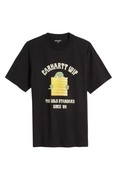 Carhartt Short Sleeve Gold Standard T-shirt In Black