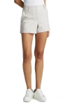 Commando Women's Faux-leather Tailored Shorts In Porcelain