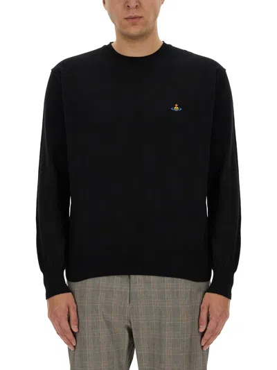 Vivienne Westwood Orb Logo Sweater In Black