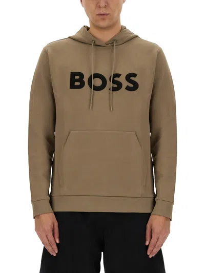 Hugo Boss Boss Sweatshirt In Cammello