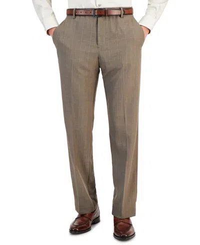 Perry Ellis Portfolio Men's Modern-fit Stretch Solid Resolution Pants In Lt,pas Bwn