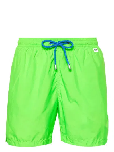 Mc2 Saint Barth Ultralight Swim Short Pantone In Fluo Green