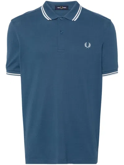 Fred Perry Fp Twin Tipped Shirt In Mdngtbl Ecr Lice
