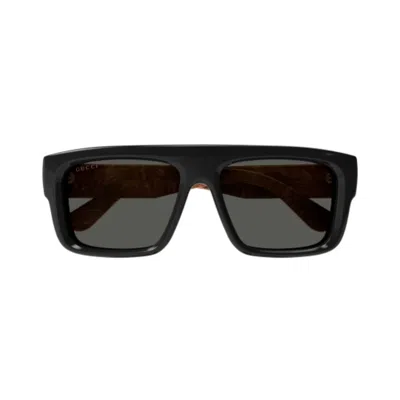 Gucci Gg1461s Sunglasses In Black Black Grey